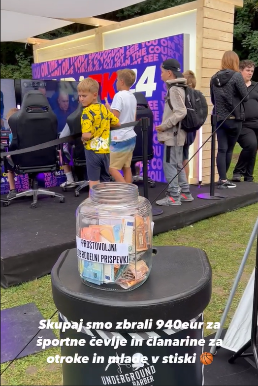 Grosbasket event in zbiranje prispevkov za športne čevlje in članarine za otroke in mlade v stiski